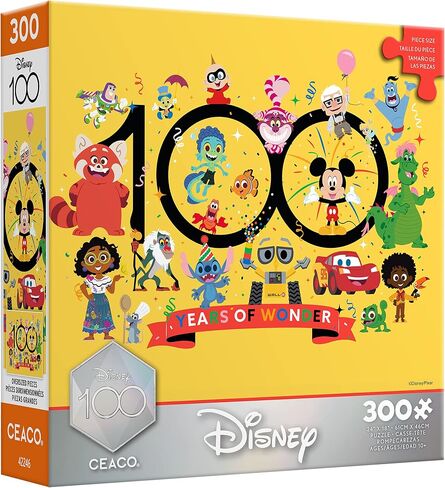 Ceaco - Disney's 100th Anniversary - 100 Years of Wonder - 300 Oversized Piece Jigsaw Puzzle in Saudi Arabia