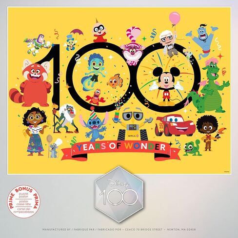 Ceaco - Disney's 100th Anniversary - 100 Years of Wonder - 300 Oversized Piece Jigsaw Puzzle in Saudi Arabia