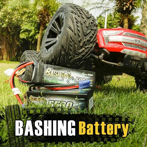 Gens ace 2S Lipo Battery 7.4V 2200mAh 35C Soft Case Pack with XT60 Plug for Ompatible with Rc TRX 1/16 E-Revo VXL Summit Slash Losi 1/14 Mini 8ight and Rc Cars in Saudi Arabia