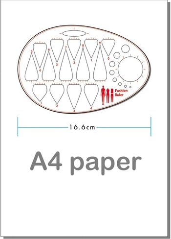 مسطرة خط العنق لقالب رسم الازياء، تصميم أنماط الخياطة البشرية، قياس الملابس، مساطر منحنية فرنسية، نمط ايه 4 مسودة ورسومات ورقية in Kuwait