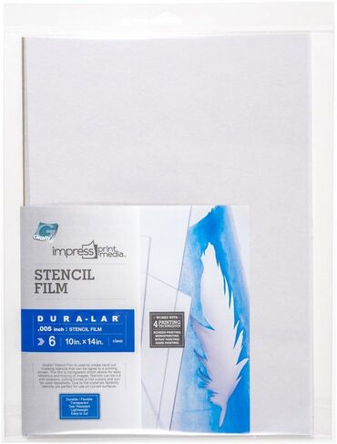 Grafix Impress Stencil Films, 10 x 14-Inch, 6-Pack in Kuwait