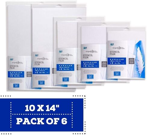Grafix Impress Stencil Films, 10 x 14-Inch, 6-Pack in Kuwait