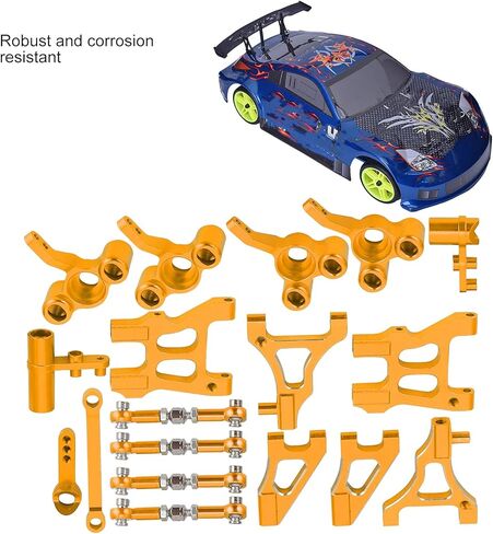 EVTSCN جزء مطور من الألومنيوم المعدني بالكامل من EVTSCN لسيارة HSP 94122 RC مكونة من 8 قطع لـ RC (أرجواني) in Kuwait