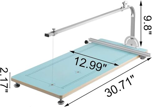 VEVOR Foam Cutter Machine 30.7x13x9.8 Inch, Hot Wire Foam Cutter Machine 0.28mm Adjustable Angle, Foam Circle Cutter Max Cutting Height 10.2inch, for Foam Carving Modeling in Saudi Arabia