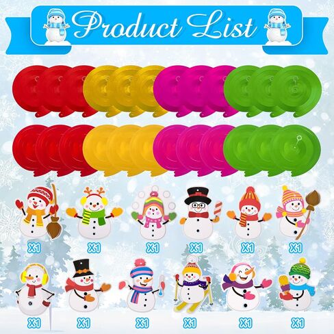 36 Pieces Christmas Hanging Swirl Decorations Snowman Ceiling Hanging Decorations Classroom Winter Hanging Ceiling Decorations for Indoor Outdoor Happy Christmas Holiday Winter Party Decor in Saudi Arabia