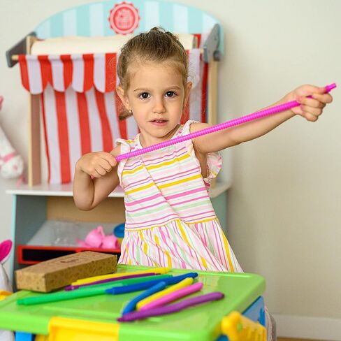 nutty toys 10 pk Pop Tubes Sensory Toys (Mini) Fine Motor Skills & Learning Toddler Toy for Kids Top ADHD & Autism Fidget 2023 Best Preschool Gifts Idea, Unique Boy & Girl Easter Basket Stuffers in Kuwait