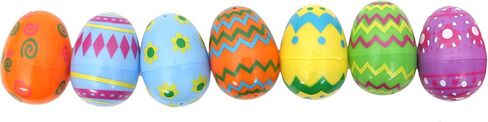 JOYIN 100 Pcs Plastic Printed Bright Easter Eggs 2.3" Tall for Easter Hunt, Basket Stuffers Fillers, Classroom Prize Supplies, Filling Treats and Party Favor in Saudi Arabia