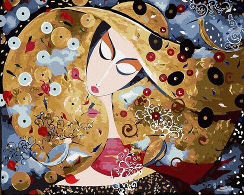 مجموعة تلوين بالارقام للبالغين والاطفال والمبتدئين من بودينوك، مجموعة طلاء اكريليك ذاتية الصنع، طلاء بالارقام على القماش، رسم سيدة غامضة in Kuwait