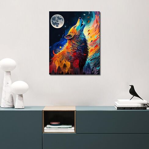 Cat Paint by Numbers for Adults Beginner Colorful Abstract Cat Cute Painting Paint by Number Kits On Canvas Acrylic Paint Animal Drawing Paintwork with Paintbrushes Oil Painting Home Decor16"x20" in Saudi Arabia