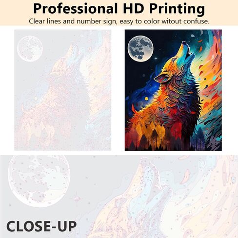 Cat Paint by Numbers for Adults Beginner Colorful Abstract Cat Cute Painting Paint by Number Kits On Canvas Acrylic Paint Animal Drawing Paintwork with Paintbrushes Oil Painting Home Decor16"x20" in Saudi Arabia