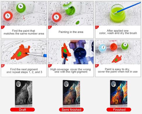 Cat Paint by Numbers for Adults Beginner Colorful Abstract Cat Cute Painting Paint by Number Kits On Canvas Acrylic Paint Animal Drawing Paintwork with Paintbrushes Oil Painting Home Decor16"x20" in Saudi Arabia