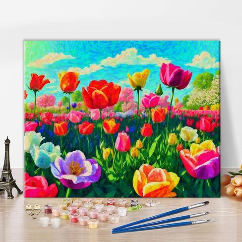 Cat Paint by Numbers for Adults Beginner Colorful Abstract Cat Cute Painting Paint by Number Kits On Canvas Acrylic Paint Animal Drawing Paintwork with Paintbrushes Oil Painting Home Decor16"x20" in Saudi Arabia