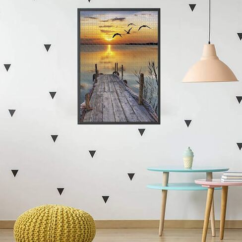 300 Piece Jigsaw Puzzle for Adults Kids Teens,Challenge Yourself with 300 Piece Puzzles, and Unique Decoration for Your Friends (A-Wooden Bridge) in Kuwait