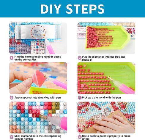 Muyankissu 5D Diamond Painting Kits for Adult Happy Birthday to You 12x16inch in Kuwait