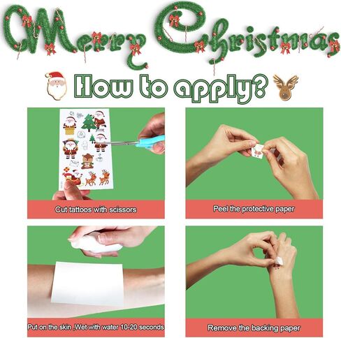 119 قطعة من هدايا حفلات عيد الميلاد من ليجل، وشوم وهمية مؤقتة للأطفال، و10 ورقات تتوهج في الليل ملصقات وشوم عيد الميلاد لوازم الحفلات وزينة الكريسماس in Kuwait