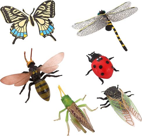 JOYIN 30 Pcs Valentines Day Gift Cards Realistic Bug Toy Set for Kids Valentine's Classroom Exchange Party Favor Toys, Valentine Gift Exchange in Saudi Arabia