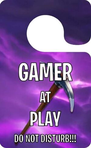Gamer At Play, Door Sign, Do Not Disturb, Enter at Your Own Risk, Stocking Stuffer for Gamer, Christmas, Birthday Gift for Teens, Party Favor, Kids, Teens, Game Room Decor, Dorm Room, Metaverse in Saudi Arabia