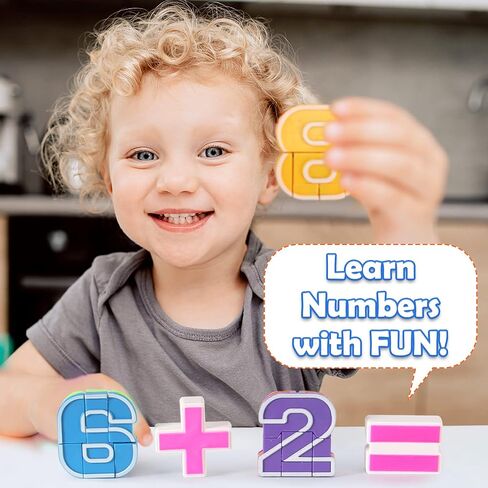 Liberty Imports 15 PCS Number Robots Transforming Toys Set - Math Counting Numerical Transform Robot Figures, Educational STEM Learning Bots for Kids in Saudi Arabia