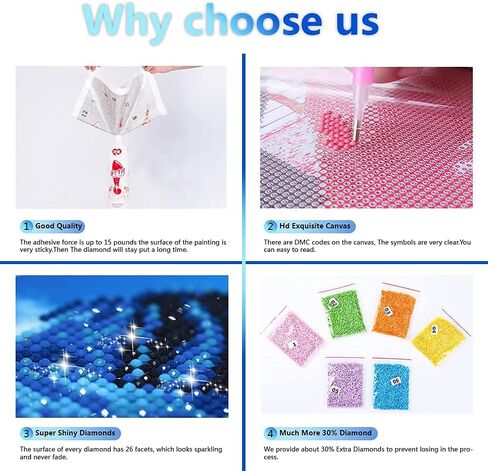 3 Pack 5D Diamond Painting by Numbers Kits for Adults,Prince and Princess Full Drill Rhinestone Embroidery Cross Stitch Arts Crafts Painting for Kids Beginner Home Wall Decor,DIY Gift,16"X12" in Kuwait