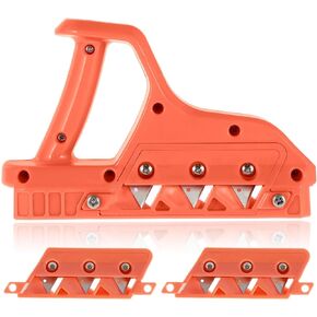 Plasterboard Fast Cutter, Plasterboard Edger, Precise 45° 60° Gypsum Board Hand Plane with 10 Blades, Drywall Edge Chamfer Woodworking Hand Tool Cutting for Drywall Plasterboard (45°)