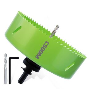 مجموعة منشار ثقب CSOOM HSS مقاس 6 بوصات مع مفتاح ربط ومفتاح بديل، أداة النجارة لقاطع المثقاب للخشب اللين والخشب الرقائقي وPVC والجدران الجافة والخشب الصلب والحديد. in Kuwait