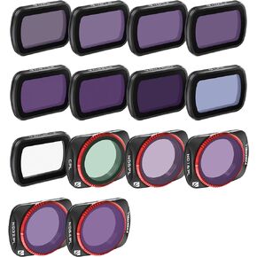 Freewell 8Pack All Day QuickSwap ND/PL, ND, CPL مجموعة مرشحات لـ Osmo Pocket 3: تركيب سهل، لون نابض بالحياة، توافق Gimbal in Kuwait