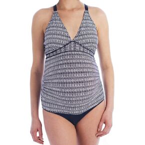 Oceanlily ملابس سباحة للأمومة ذات ظهر متقاطع - ملابس سباحة للحمل - بدلة استحمام - بلوزة تانكيني للحوامل in Kuwait