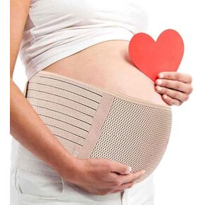 Pregnancy Belly Band Maternity Support Belt Eases Back Pelvic Pain | Belly band eases back pelvic pain. Breathable, adjustable, secure Velcro, durable, great value(Black/One size) in Saudi Arabia