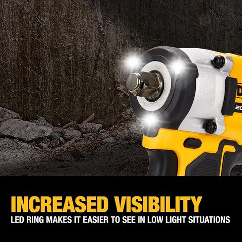 DEWALT ATOMIC 20V MAX* 1/2 in. Cordless Impact Wrench with Hog Ring Anvil (Tool Only) (DCF921B) in Saudi Arabia