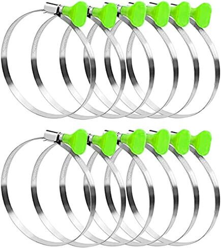 6 بوصة خرطوم مفتاح المشبك 12packs مفتاح نوع قابل للتعديل خرطوم الفولاذ المقاوم للصدأ المشابك، المشابك خرطوم جمع الغبار، المشابك خرطوم الهواء، المشبك الأنابيب، المشابك والعتاد دودة، المشبك تنفيس مجفف، الإبهام المسمار المشابك المعدنية in Kuwait