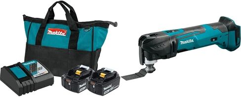 ماكيتا BL1850BDC2 18V LXT بطارية ليثيوم أيون وحزمة بداية الشاحن السريع الأمثل (5.0Ah) مع XVJ03Z 18V LXT ليثيوم أيون منشار تهزهز لاسلكي in Saudi Arabia