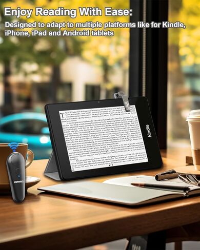 جهاز التحكم عن بعد Vanwirel RF لصفحة التحكم عن بعد متوافق مع Kindle Reading وiPhone وiPad وiOS Android Tablets وقراءة الروايات والتقاط الصور in Kuwait