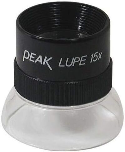 PEAK TS1962 Fixed Focus Loupe, 15X Magnification, 0.75" Lens Diameter, 0.79" Field View in Kuwait