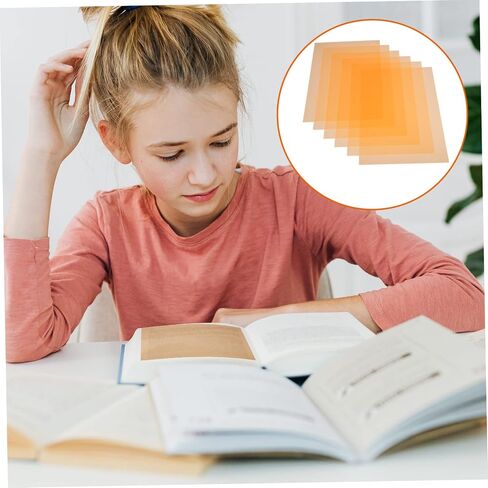 فيلم ناشر للضوء 6 قطعة لوحة مرشح ورقة ورقة أكريليك شفافة ورقة بلاستيكية صلبة طبقة جل ملونة شفافة ورقة بلاستيكية تصحيح جل ضوء مرشح بولي كلوريد الفينيل فيلم التصوير الفوتوغرافي البرتقالي in Kuwait