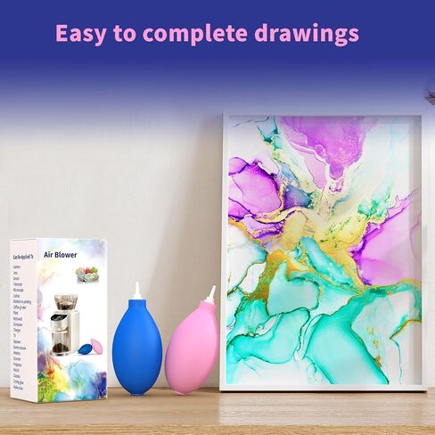 Midukit Air Blower for Alcohol Ink Painting Coffee Grinder Plant, Dust Blower for Keyboard MacBook Laptop Camera Sensor Lens, Powerful Winds and Precise Control in Kuwait