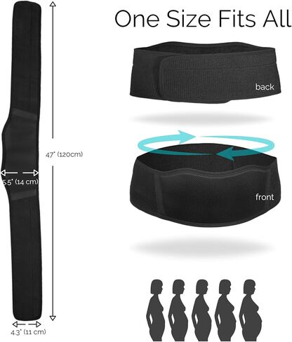 حزام للامومة، حزام دعم الحمل، حماية دعم الظهر، حزام بطن جيد التهوية يوفر تخفيف الام الورك والحوض واسفل الظهر in Kuwait