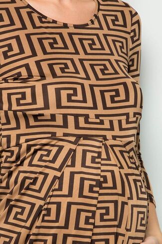 My Bump Women's 3/4 SLV Front Pleated Maternity Top(Made in USA) in Kuwait