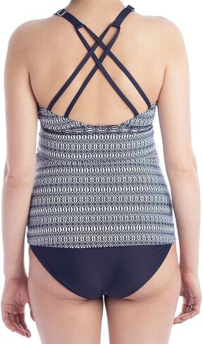 Oceanlily ملابس سباحة للأمومة ذات ظهر متقاطع - ملابس سباحة للحمل - بدلة استحمام - بلوزة تانكيني للحوامل in Kuwait