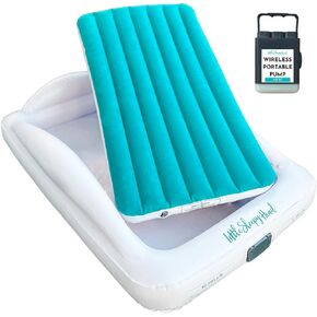 Little Sleepy Head Inflatable Toddler Travel Bed - Wireless Built-in Pump, Perfect Kids Air Mattress in Kuwait