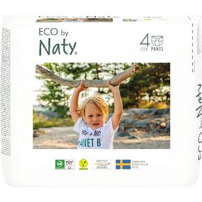 Eco by Naty Pull Ups - Hypoallergenic and Chemical-Free Training Pants, Highly Absorbent and Eco Friendly Pull Ups for Boys and Girls - Size (4) 2T-3T (18-33 lbs) - 22 Count in Kuwait