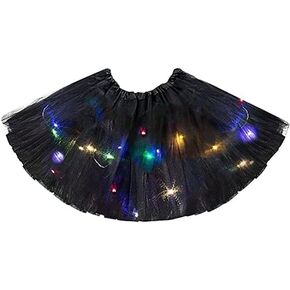 Girl Tutu Skirts, 2-8 Years Baby Girls Light Up LED Tutu Skirt Magic Light Princess LED Dancing Skirt Tulle Ballet