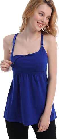 CAKYE قمصان علوية للرضاعة الطبيعية مع حمالة صدر على الرف، قميص كامي للرضاعة الطبيعية، عبوة من 3 قطع in Kuwait