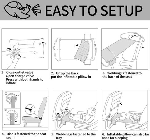 UNARK بطانية تعتيم للطائرة لأساسيات السفر بالطائرة، غطاء مظلة تعتيم محمول للخصوصية، حزمة مساحة نوم الطفل، غطاء تعتيم للعب in Kuwait