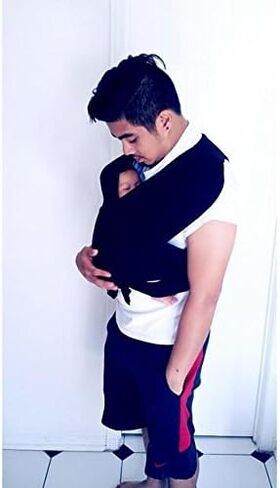 JJ Cole Agility Stretch Baby Carrier - Adjustable Baby Wrap Carrier - Adjusts for Infant to Toddler - 8 lbs. to 35 lbs. - Small in Kuwait