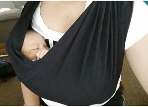 JJ Cole Agility Stretch Baby Carrier - Adjustable Baby Wrap Carrier - Adjusts for Infant to Toddler - 8 lbs. to 35 lbs. - Small in Kuwait