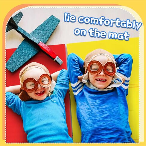 5 Pieces Thick Folding Nap Mat 3 Section Folding Rest Mats Folding Sleeping Mat for Kids Toddler Daycare Nap Mats for School Preschool Classroom Kindergarten (Boy Color,47x 24 x 1 Inch) in Saudi Arabia