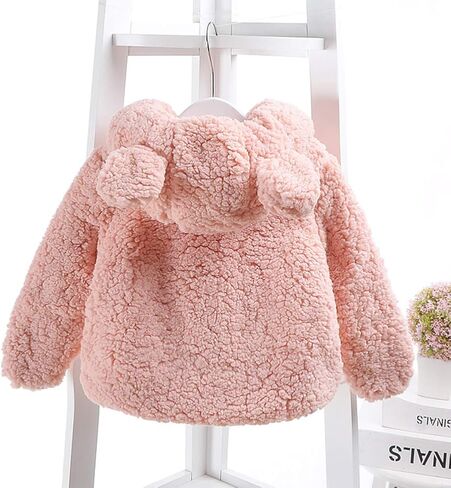 سترة Aivtalk Baby Toodler الغامضة معطف قطني لطيف بقلنسوة ملابس خارجية شتوية دافئة in Kuwait