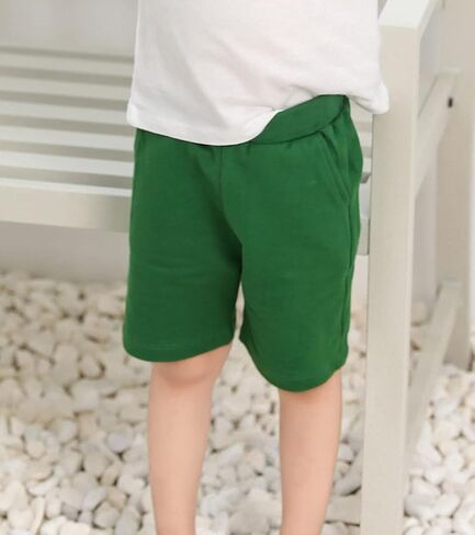 Boys Girls Summer Knit Sports Shorts | 3 pack toddler boys athletic shorts, elastic waistband, 100%Cotton breathable skin friendly, school & play, for 2-7T clothes in Saudi Arabia