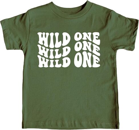 قميص Wild One لعيد الميلاد الأول لعيد ميلاد طفلة أو صبي يبلغ من العمر سنة واحدة in Kuwait