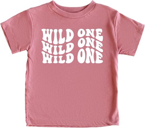 قميص Wild One لعيد الميلاد الأول لعيد ميلاد طفلة أو صبي يبلغ من العمر سنة واحدة in Kuwait